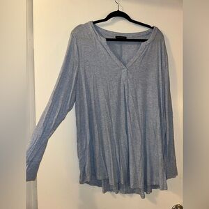 Plus size ribbed long sleeve